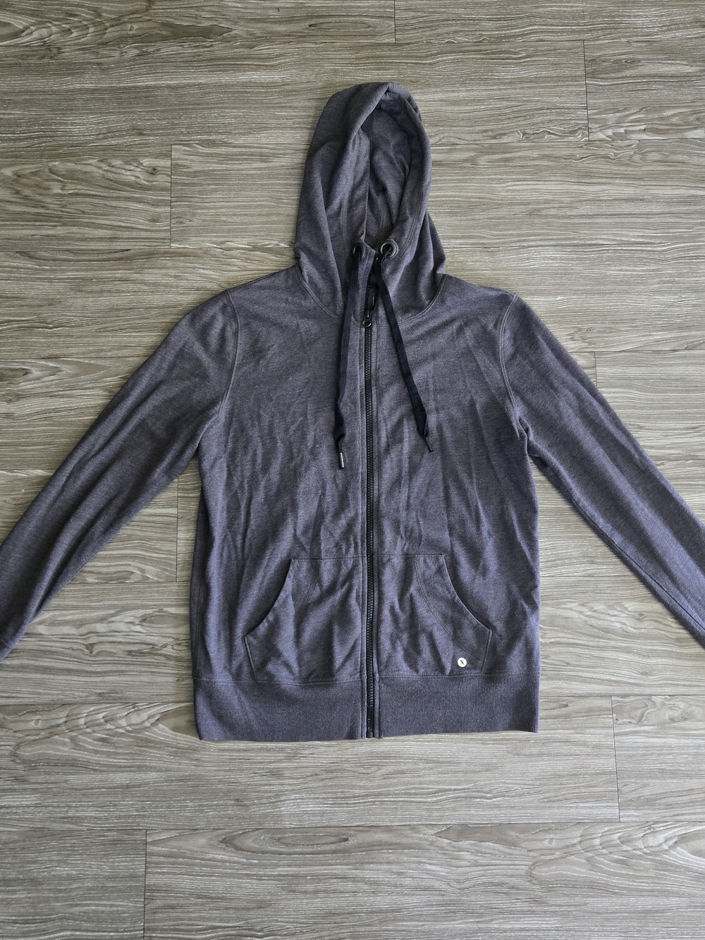 Xersion Women's Hooded Zip Jacket in Charcoal Gray